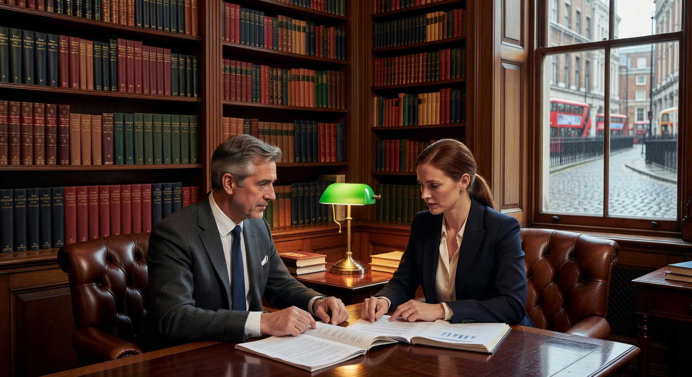 Mentor and mentee reviewing documents together in London